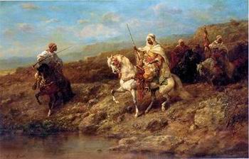 Arab or Arabic people and life. Orientalism oil paintings 191